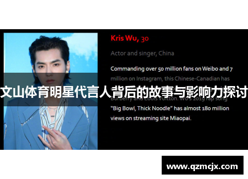 文山体育明星代言人背后的故事与影响力探讨